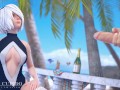 Animation Love Affair 2B on the Caribbean Beach POV Grand Cupido ( Nier Automata )