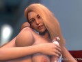 3D Blonde makes VR HANDJOB with several cumshots