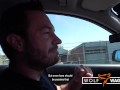 Julia Exclusiv gives Andy Star a German blowjob in his car! Wolf Wagner Casting