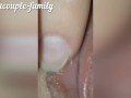 We love to caress his wife's pussy in the morning