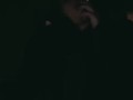 Smoking and flashing my tits in a fur coat 