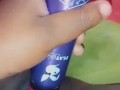 Powerful morning creamy cum with dildo play