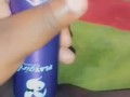 Powerful morning creamy cum with dildo play