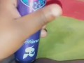 Powerful morning creamy cum with dildo play