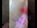 Big Booty Ebony Play With Fuck Machine In Mirror Squirt All Over the Floor