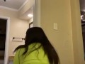 Sexy Latina twerking to reggaeton 
