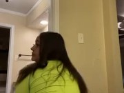 Sexy Latina twerking to reggaeton 