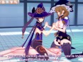 Genshin Impact Mona and Lisa fucked by ganyu coco KOIKATU