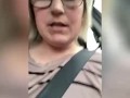 Driving while playing with milky tits & hairy pussy 