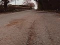 Caught ? Stripping on the road 