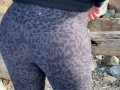 Big Booty Milf Public Self Spanking Near A Golf Course
