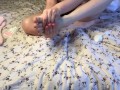 Petite Latina Gives Her Small Feet a Spa Day - No Nudity
