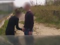 Teacher asks her student to fuck outdoors on car hood - Risky Public Sex - MissCreamy