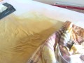 Special VIDEO - My massive pissing into bed ( loud hissing stream,soaking duvet and sheet)