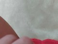 Horny woman wants you to sniff and lick her big lips on pussy that stick out of panties GinnaGg