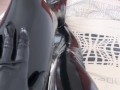 I Love Rubbing my Shiny Latex Legs 