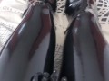 I Love Rubbing my Shiny Latex Legs 