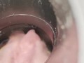 Vacuum cleaner tries to pull my clit into hose view from inside tube