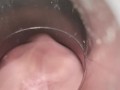 Vacuum cleaner tries to pull my clit into hose view from inside tube