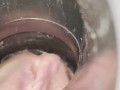 Vacuum cleaner tries to pull my clit into hose view from inside tube