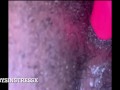 EBONY BBW TOYS VERY WET HAIRY PUSSY TILL SHE SQUIRTS AND PISSES HERSELF