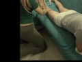 DICK FLASH during MASSAGE: VIRGIN stepsis SEES COCK: GRABS it angrily! REACTION: NOT SO HAPPY ENDING