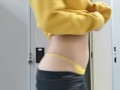 Horny Latina Strips Out Of Sweaty Gym Clothes In Public Gym