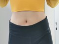 Horny Latina Strips Out Of Sweaty Gym Clothes In Public Gym
