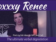 The ultimate verbal degradation!