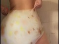 I’m so addicted to diapers I can’t even take them off to shower