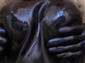 I Love Squeezing my Silicone Latex Boobs 