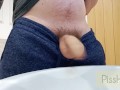 Non-chalant piss in sink