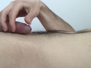Frenulum Stimulation with Huge Cumload