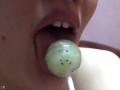 Slim Girl Sucks and Caresses Wet Pussy