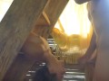 Hot girl gets seduced and fucked wildly on the Stairs and gets huge cumshot in mouth and face