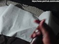 Black Bear Stroking Greased Up Dick, Cums Hard