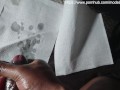 Black Bear Stroking Greased Up Dick, Cums Hard