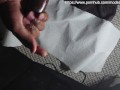 Black Bear Stroking Greased Up Dick, Cums Hard