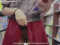 Teaser – Pussy Flashing in a Busy Bookstore during the Weekend - Moriya Exhibit