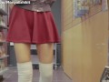 Teaser – Pussy Flashing in a Busy Bookstore during the Weekend - Moriya Exhibit