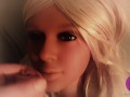 Hot Blonde Real Doll gets fantastic Facial (4K)