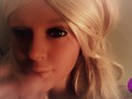 Hot Blonde Real Doll gets fantastic Facial (4K)