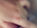 Phew that was close! Daddy said I'm not allowed to cum yet!
