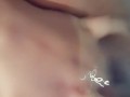 Phew that was close! Daddy said I'm not allowed to cum yet!
