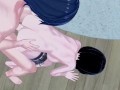 Guy anal fucks Mikasa Ackerman and cums in her ass