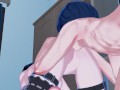 Guy anal fucks Mikasa Ackerman and cums in her ass