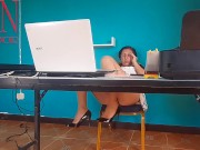 camera in the office No panties secretary Nude secretary