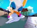 Sonic Animal Crossing Hentai - Raymon Gets Cum In Rouge's Mouth Then Rides His Dick