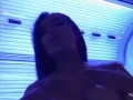 Lela Star gets naked and naughty in the solarium