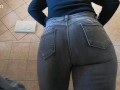 sexy milf  Step Mom trying on and choosing which jeans to wear  try on haul fat ass